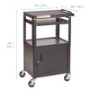 ECR4Kids AV Presentation Cart Stand with Storage Box, Black - image 2 of 4