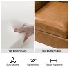 Set of 2 Gianluigi Transitional Vegan Leather Armchair with Nailhead Trim for Bedroom and Living Room  | ARTFUL LIVING DESIGN - 3 of 4