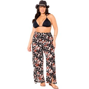 Swimsuits for All Elastic Waist Lounge Cover Up Pant (Plus Sizes Available) - 1 of 4