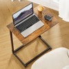 2 Pack C-Shaped Side Table, C-Table for Sofa, Couch Table with Metal Frame, Large Surface Sofa Table for Living Room, Bedroom, and Home Office - 3 of 4