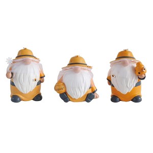 Transpac Resin Beekeeper Gnome Figurine Set of 3 Spring Home Decorations - 1 of 1