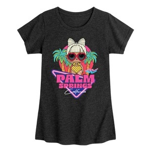 Girls' - Lol Surprise! - Palm Springs Fitted Short Sleeve Graphic T-Shirt - 1 of 4