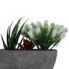 Unique Bargains Artificial Plants Plastic Blue Green 5.91"x1.18"x5.91" 1Pcs - 4 of 4
