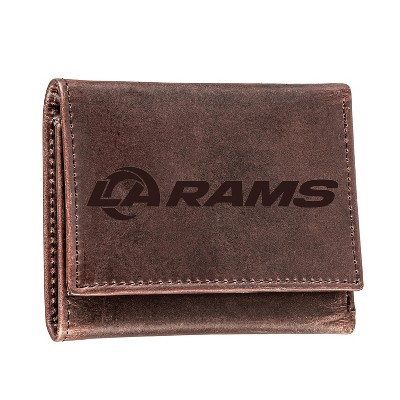 Evergreen Los Angeles Rams Tri-Fold Wallet, Brown