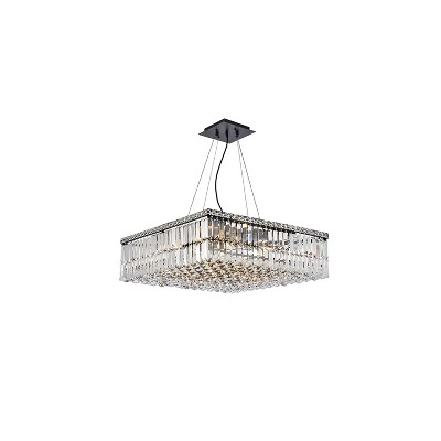 Elegant Lighting Maxime 24 inch black chandelier