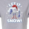 Women's - Trolls - Let It Snow Cloud Guy Cropped Graphic T-Shirt - 2 of 4