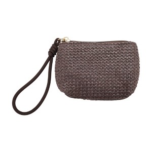 Unique Bargains Wrist Strap Woven Coin Purse Wallet 1 Pc - 1 of 4