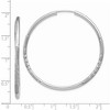 Black Bow Jewelry 2mm, 14k White Gold, Diamond-cut Endless Hoops, 45mm (1 3/4 Inch) - 3 of 4