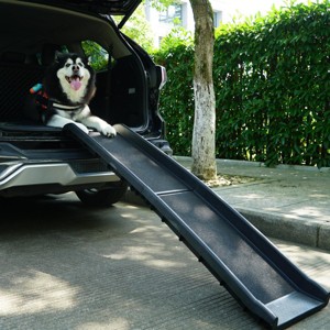 SEVOBAL Pet Steps and Ramps Portable Foldable Dog Ramp Non-Slip Climbing Ladder for Off-Road Vehicles, Black, 61.4"*15.7"*3.5" - 1 of 4