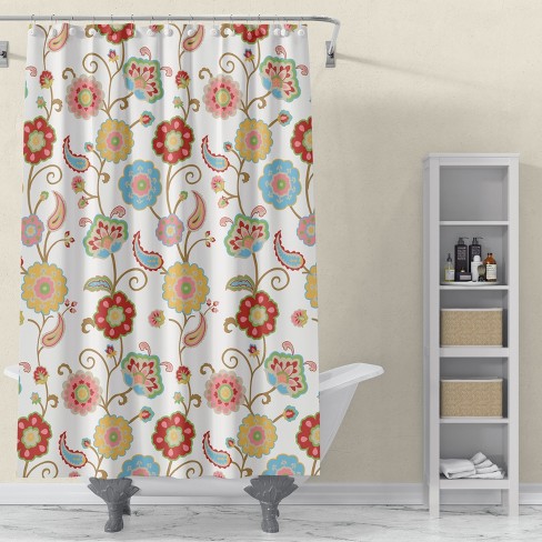Ashbury Spring Fl Lined Shower, Cute Shower Curtains
