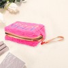 Unique Bargains Women's Portable Sequin KISS Makeup Bag 1 Pc - 3 of 3