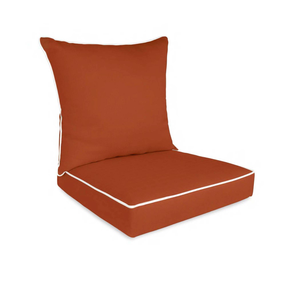 Photos - Pillow Home Fashions International 2pc O'Linen Deep Seat Outdoor Cushion Set Oran