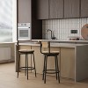 HDZNVF Bar Stools Swivel Counter Chairs with Metal Frame Set of 2 - 2 of 4