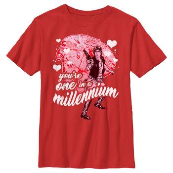 Boy's Star Wars Valentine's Day Han Solo You're One in a Millennium T-Shirt