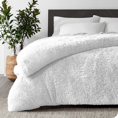 White King/california King Shaggy Duvet Cover By Bare Home : Target