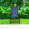 Caravan Canopy Suspension Portable Folding Sports Chair with Bungee Suspension and Textaline Fabric, 300 Pound Weight Capacity, Blue - 4 of 4