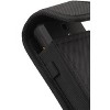 Nakedcellphone Pouch for Consumer Cellular Iris Flip Phone - Canvas Case with Clip and Belt Harness Holder, Magnetic Closure - Black - image 4 of 4