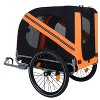 Aukfa Folding Dog Bike Trailer: 120LB All-Terrain Pet Carrier with Reinforced Steel Frame - Ideal for Cycling, Jogging, Camping & Outdoor Adventures - 3 of 4