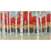 Homefires Blazing Birch Doormat, 22" x 34" – Hand-Hooked Polyester Rug with Autumn Birch Tree Design - 2 of 3