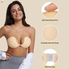 Niidor Women's Amazing Adhesive Strapless Backless Bra Reusable Sticky Push-up Bra with Nipple Covers - 2 of 4