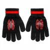 Kids Spider-man Cold Weather Set Gloves and Pom Cuffed Beanie - 4 of 4