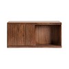 Kate & Laurel All Things Decor 30"x10"x14" Furrow Short Wall Cabinet Walnut Brown - 4 of 4