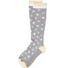 Memoi Daisies Cotton Blend 15-20 mmHg Graduated Compression Socks - 3 of 3