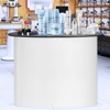 VEVOR Portable Tradeshow Podium Table, Display Exhibition Counter Stand Booth Fair with Wall,Foldable Promotion Retail Bar Table Pop Up Podium,White - 2 of 4