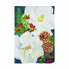Evergreen Holiday Magnolia Arrangement Suede Garden Flag 12 x 18 Inches Indoor Outdoor Decor - 2 of 4