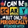 Men's Design By Humans I Can Be Scary But Only Periodically Science Halloween Gifts By lenxeemyeu Tank Top - 2 of 3