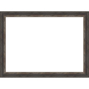 Amanti Art Bark Rustic Char Narrow Framed Dry Erase Magnetic Board - 1 of 4