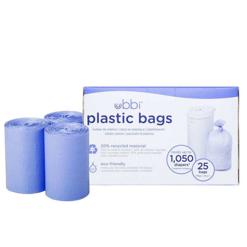 Ubbi Plastic Diaper Pail Bags, 3 of 4