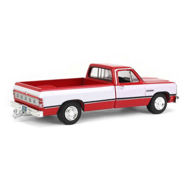 Greenlight Collectibles 1/64 Red & White 1992 Dodge Ram 1st Generation Pickup Truck Outback Toys Exclusive 51384-A, 3 of 6