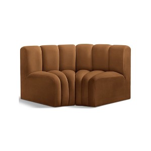 Meridian Furniture,Arc Velvet Modular Sofa - 1 of 4