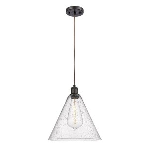 Berkshire - 1 Light Cord Hung Mini Pendant In Industrial Style-14.75 Inches Tall and 12 Inches Wide - 1 of 1