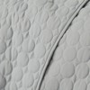 FIONECA Luxury Round Quilted Silky Soft Reversible Microfiber Quilt Set White - 3 of 4
