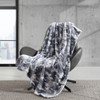Kenneth Cole Reaction Blend Out Throw Blanket Ultra Soft Plush Fleece Grey 50" X 70" - 4 of 4