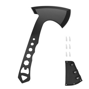 VEVOR Throwing Axes and Tomahawks, 3 Pack Axe Throwing Hatchet Set, Multi-Functional Handle with Wrench and Bottle Opener, Stainless Steel, Black - 1 of 4