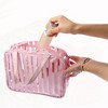 Unique Bargains Large Capacity PVC Clear Zipper Makeup Bag Organizers 1 Pc - 3 of 4