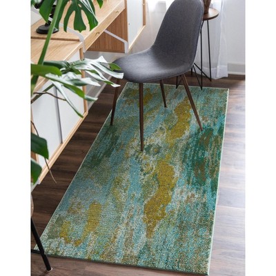 Unique Loom Jardin Lilly Abstract Indoor Woven Area Rug