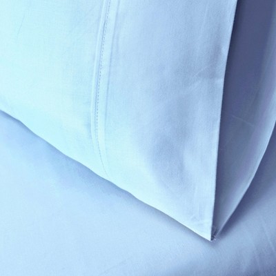 Luxury 700 Thread Count Solid Set of 2 Premium Cotton Pillowcase Set, by Blue Nile Mills