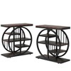 Resenkos Sofa Side End Table, End Table, Couch Table,5-tier End Table, Side Table Accent Table With 5 Shelves,Brown & Black - 2 of 4