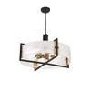 Savoy House Hayward 5 - Light Pendant in  Matte Black/Warm Brass - 3 of 4