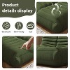 SYFERLORY Soft Beanbag Chair Set of 2，Fireside Bean Bag Lounger Memory Foam Chair For Home, Apartment Or Gaming Venue - 4 of 4