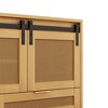 47.24 "Sliding Barn Door Storage Cabinet, TV Cabinet with 2 Drawers, for Living room Bedroom(Wood Color) - 4 of 4