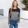 Anna-Kaci Women's Top with Lace Yoke Detail and Relaxed Fit - 3 of 4