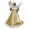 Kurt Adler 16-Inch Mistletoe Kisses Angel Tree Topper - 3 of 4