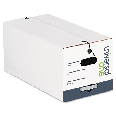 Universal String/Button Storage Box Letter Fiberboard White 12/Carton 75121