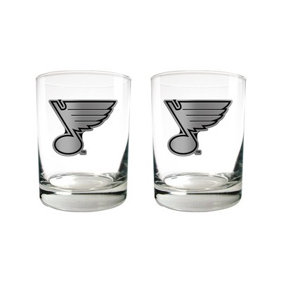 NHL St. Louis Blues 2pc Stealth Legacy Rock Glass Set