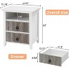 Rattan Nightstand – Boho Accent Table with Rattan Drawers & Metal Legs - 3 of 4